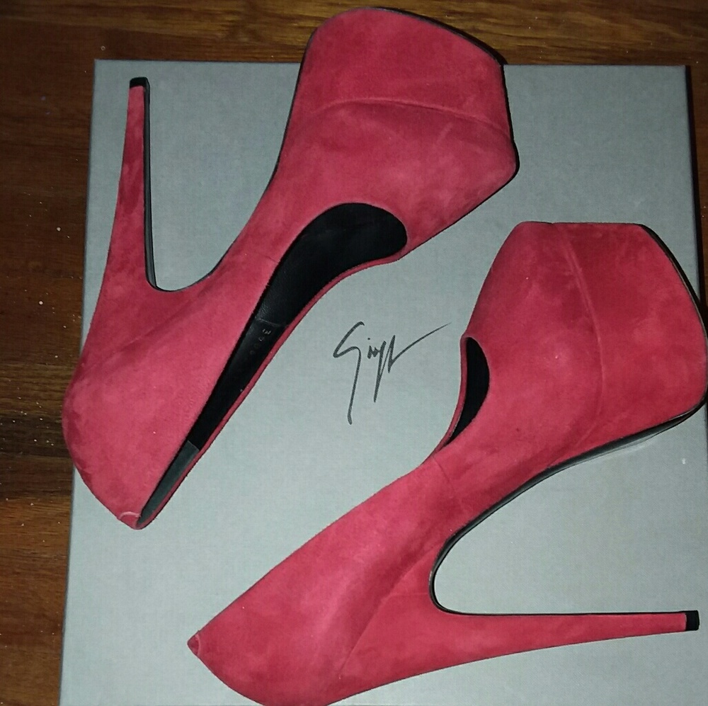 Giuseppe Zanotti Red Super Sharon  Platform Pumps